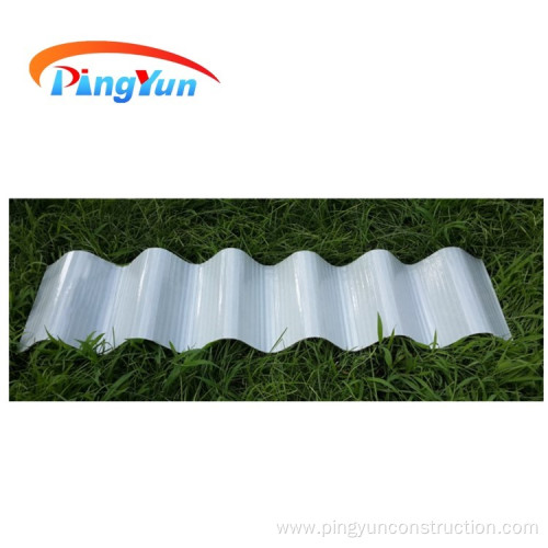 corrugated transparent anti corrosive FRP roof sheet
